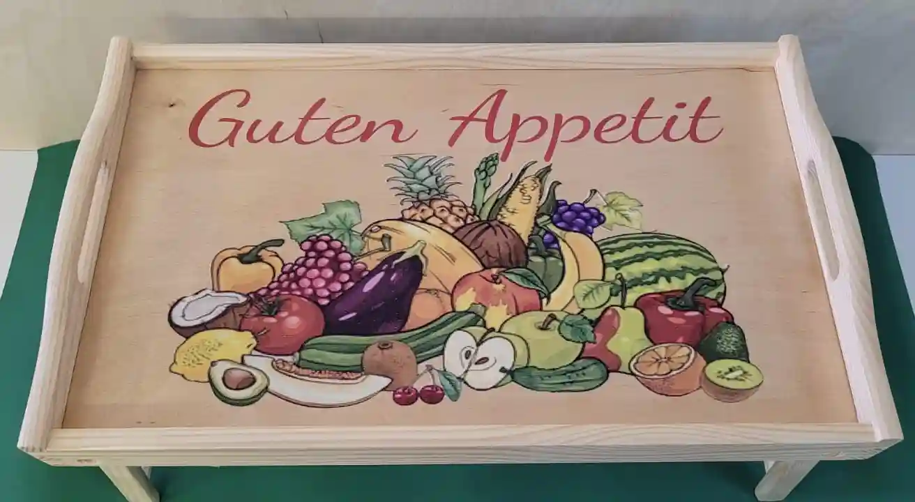 PIKUSA — tavă pentru micul dejun cu motiv de fructe, Guten Appetit